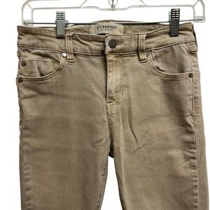 Liverpool Los Angeles Mid Rise Skinny Tan Jeans